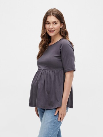 MAMALICIOUS Shirt 'Cilie' in Grey: front