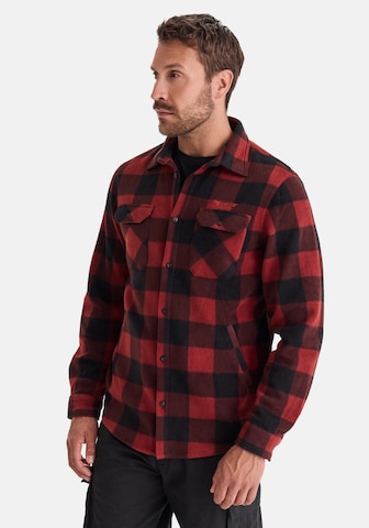 Coupe regular Veste en polaire Hero en rouge : devant
