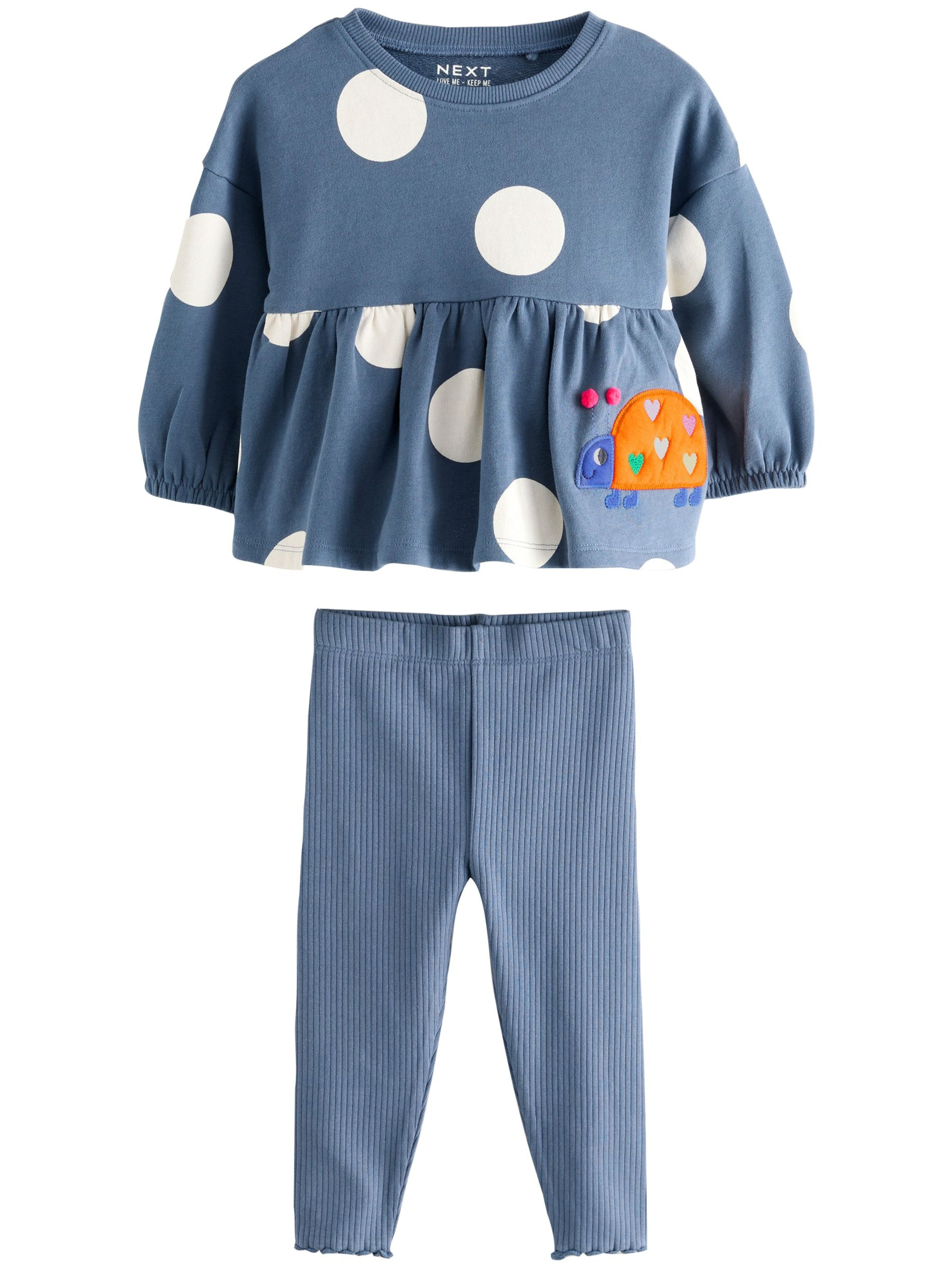 Next Комплект в синьо: отпред