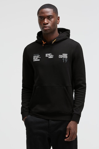 CAMP DAVID Sweatshirt in Black: front