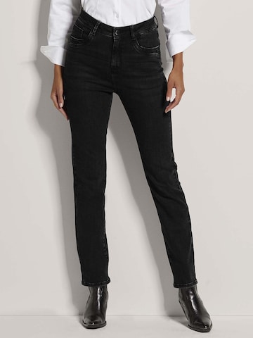 MADELEINE Slimfit Jeans in Zwart: voorkant