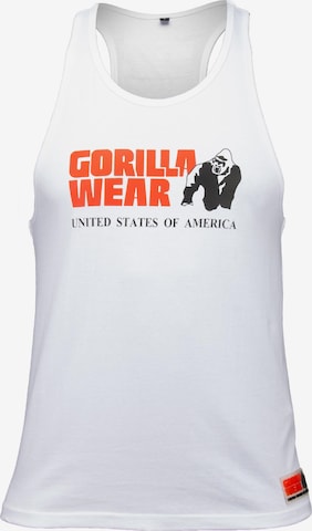 T-Shirt fonctionnel Gorilla Wear en blanc : devant