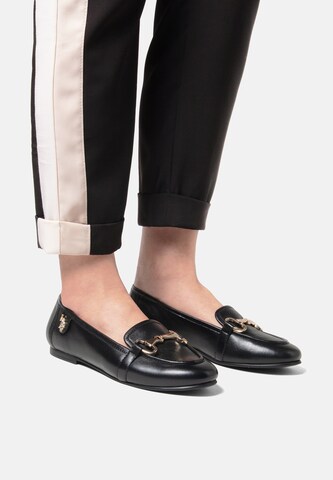 Mocassino 'CHERY001W/5L4' di U.S. POLO ASSN. in nero: frontale
