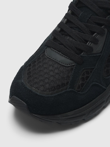 SELECTED Σνίκερ χαμηλό 'SLHRONAN' σε μαύρο