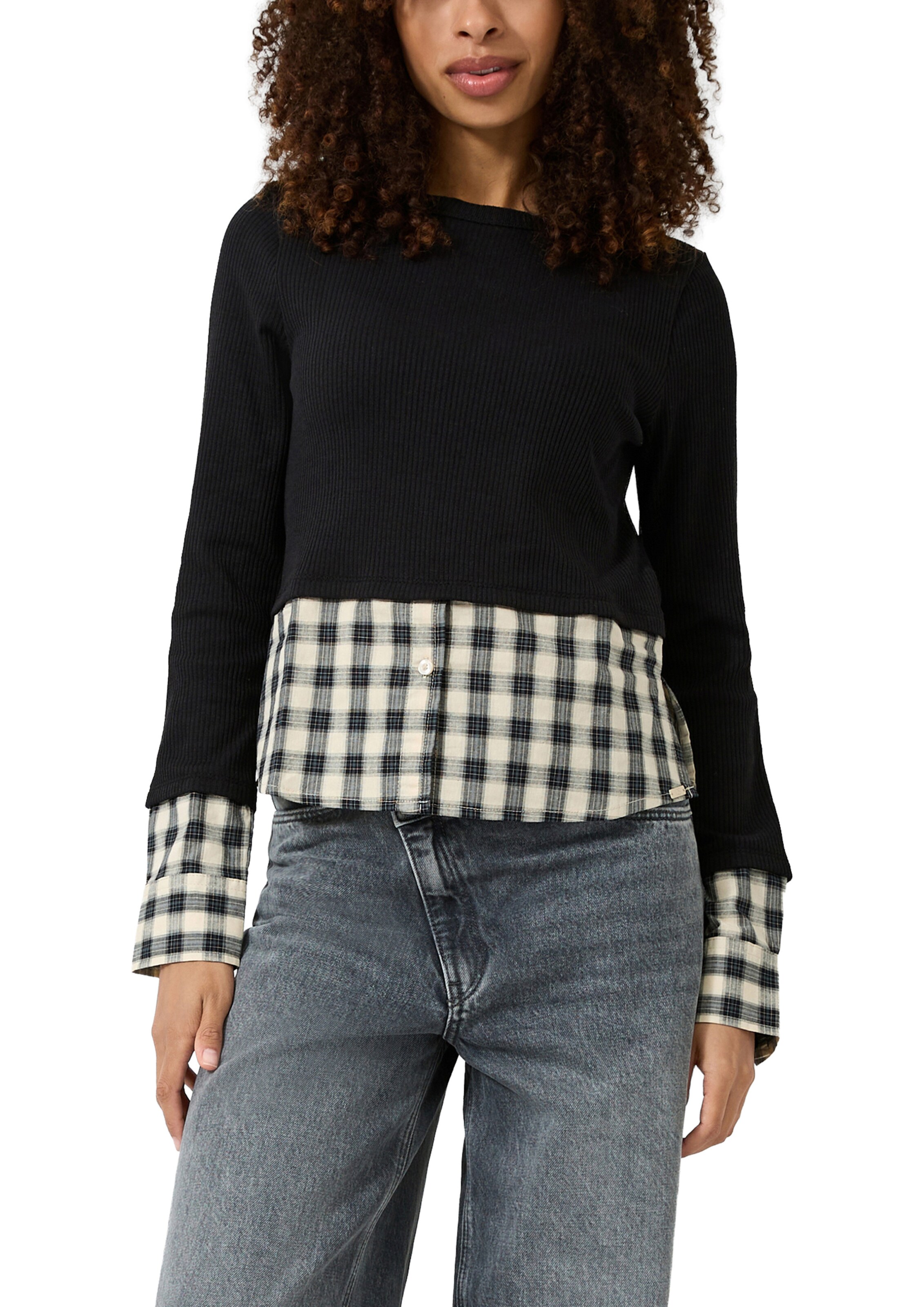 QS Shirt in Zwart