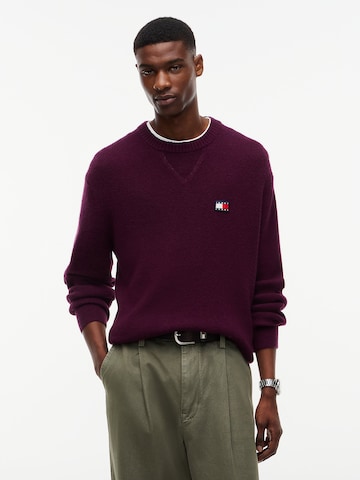 Tommy Jeans Sweater in Purple: front
