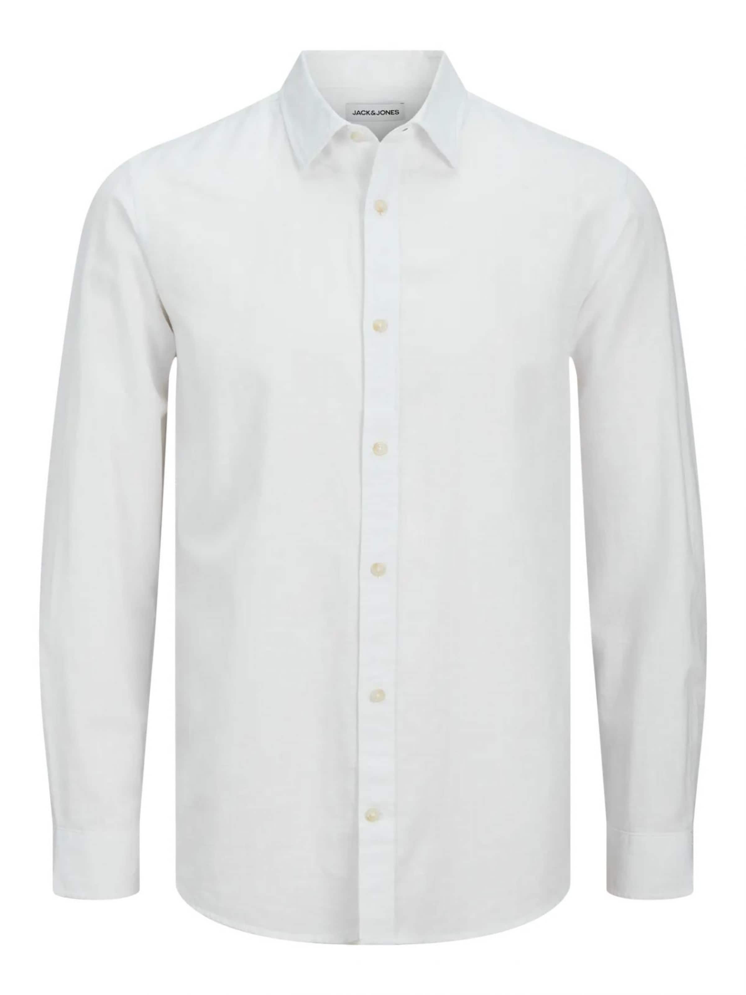 Jacks & Jones Shirt in Wit: voorkant