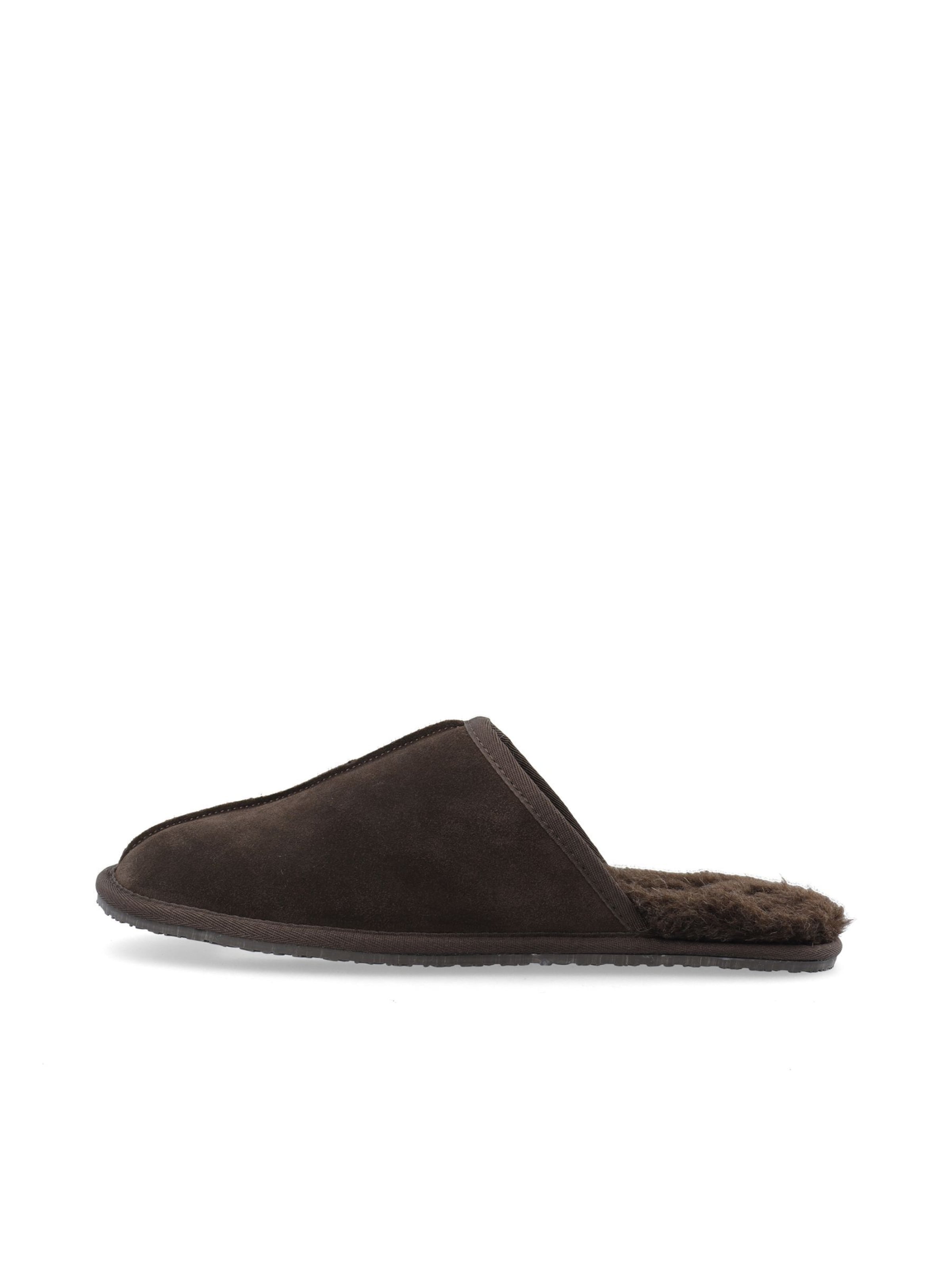 Ciabatta 'ADAM' di Bianco in marrone: frontale