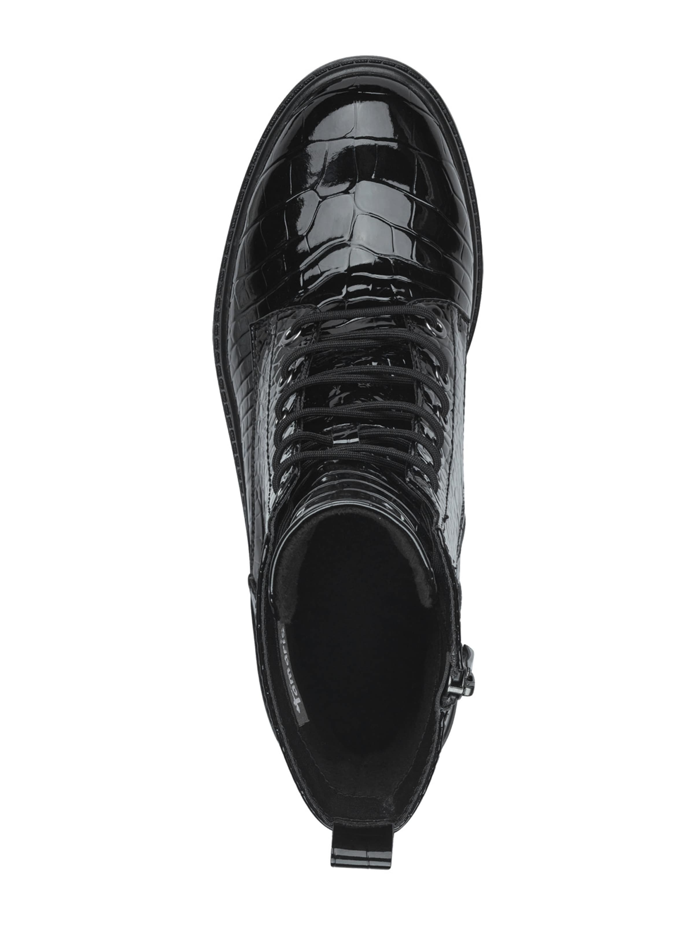 Tamaris Schnürstiefelette in Schwarz