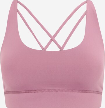 Hey Honey Bustier Sport-BH 'Criss' in Pink: predná strana