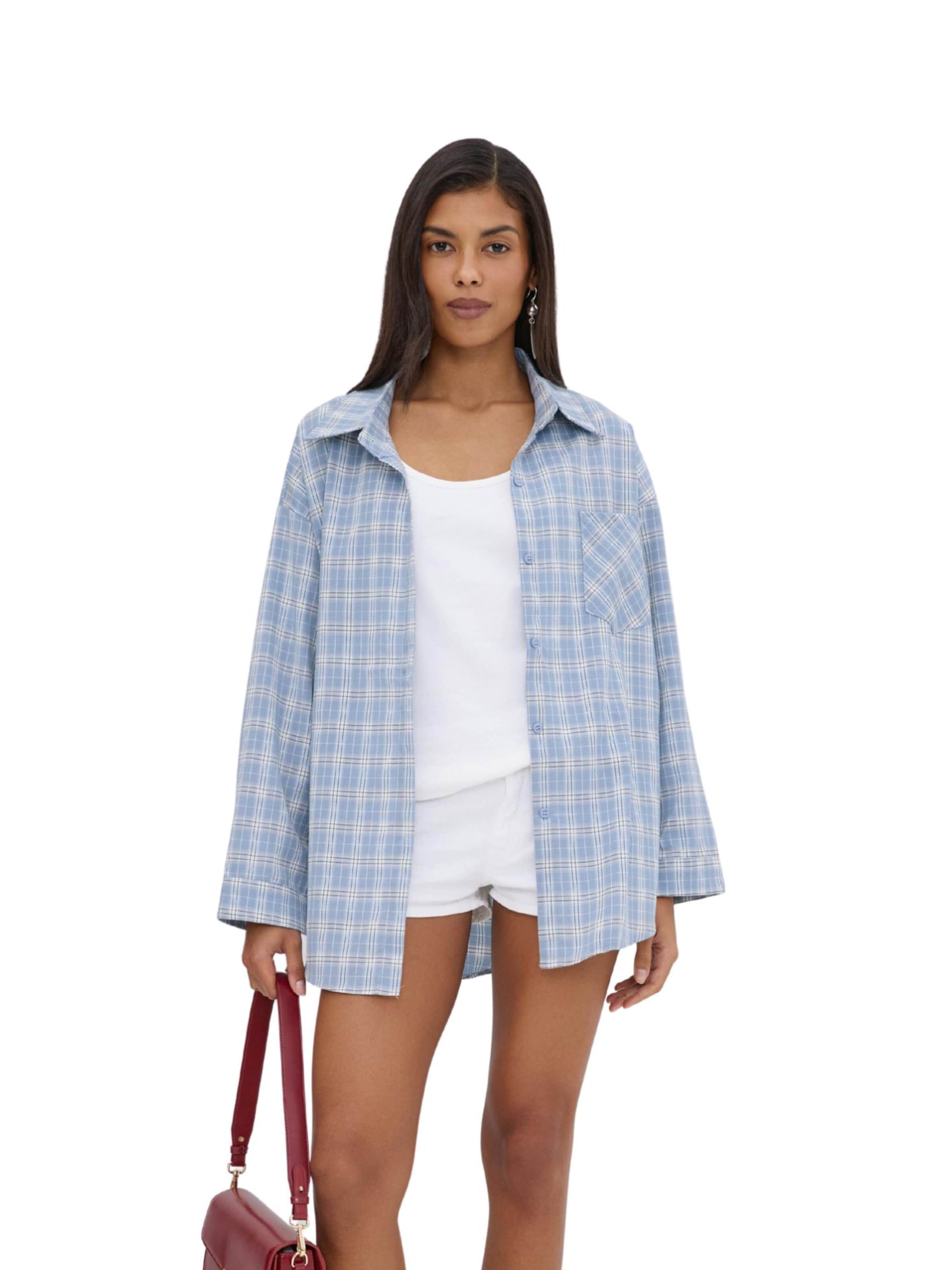 Estro Blouse '2711' in Blue: front