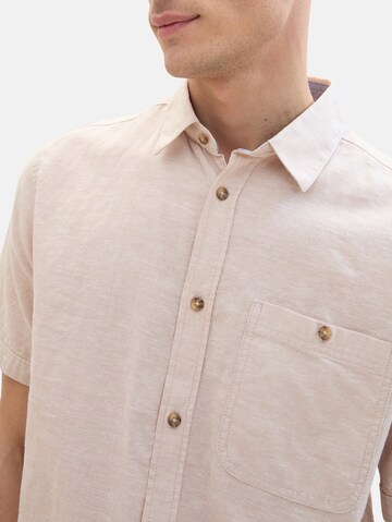 Regular fit Camicia di TOM TAILOR in beige