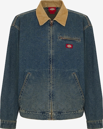 mėlyna DICKIES Demisezoninė striukė 'DENIM PAINTER JACKET': priekis