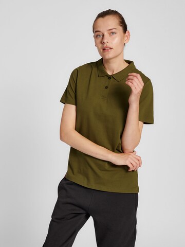 Hummel Shirt in Groen: voorkant