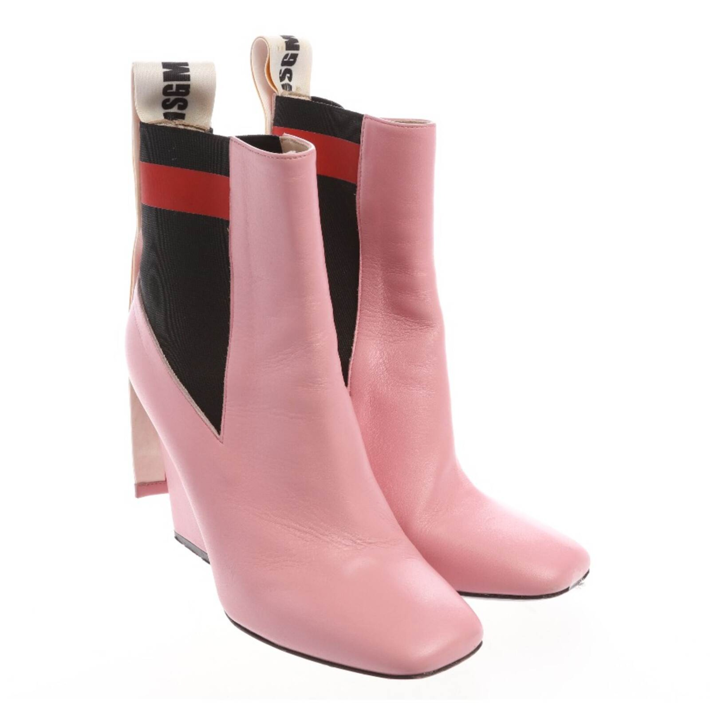 MSGM Dress Boots in 38 in Pink: front