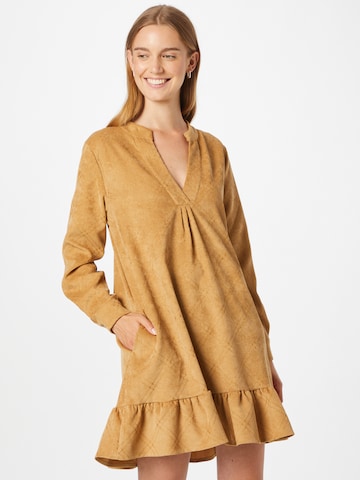 Freebird Dress in Brown: front