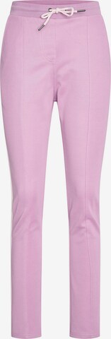 Coupe slim Pantalon à plis 'Double Dutch' 4funkyflavours en violet : devant