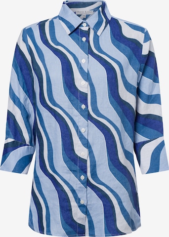 Marie Lund Blouse 'Rihab' in Blue: front
