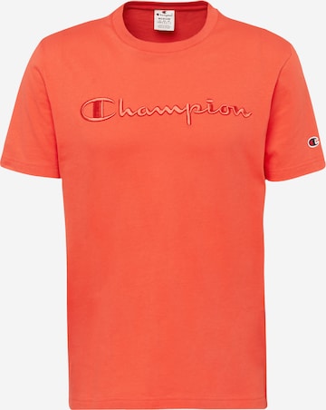 Champion Authentic Athletic Apparel Shirt in Oranje: voorkant
