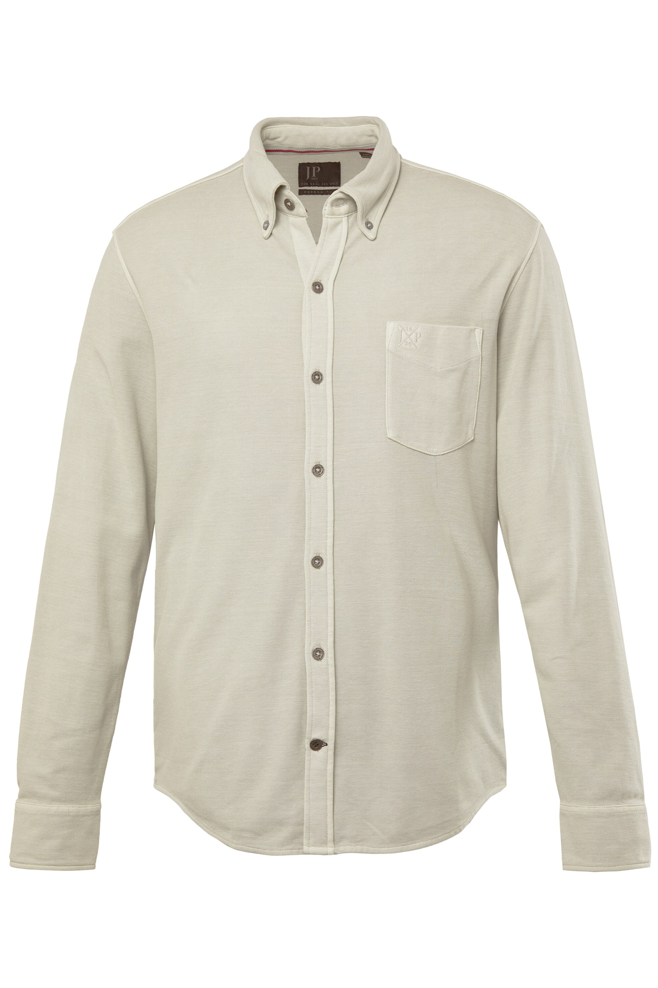 JP1880 Overhemd in Grijs: voorkant