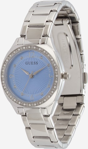 Ceas analogic 'Charlotte' de la GUESS pe argintiu: față