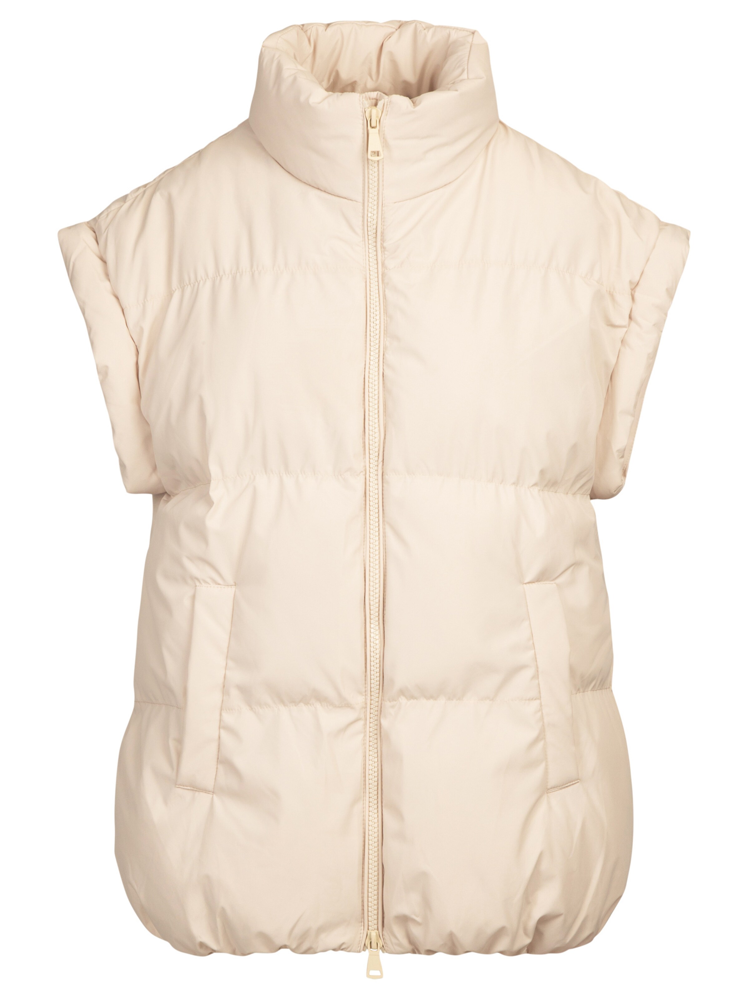 Frauen Jacken APART Steppweste mit Zwei-Wege-Reißverschluss in Beige, Creme - KQ84280 Frauen Jacken APART Steppweste mit Zwei-Wege-Reißverschluss in Beige, Creme - KQ84280