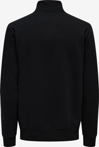 Only & Sons Sweatshirt 'Kenn' in Black