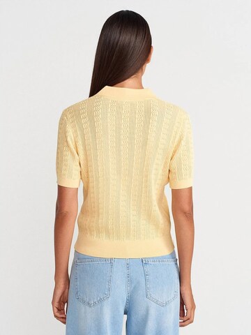 Camicia da donna 'Blusen' di Dilvin in giallo