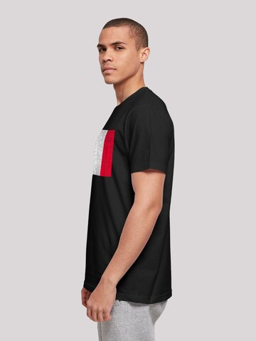 F4NT4STIC T-Shirt 'Frankreich Flagge France distressed' in Schwarz
