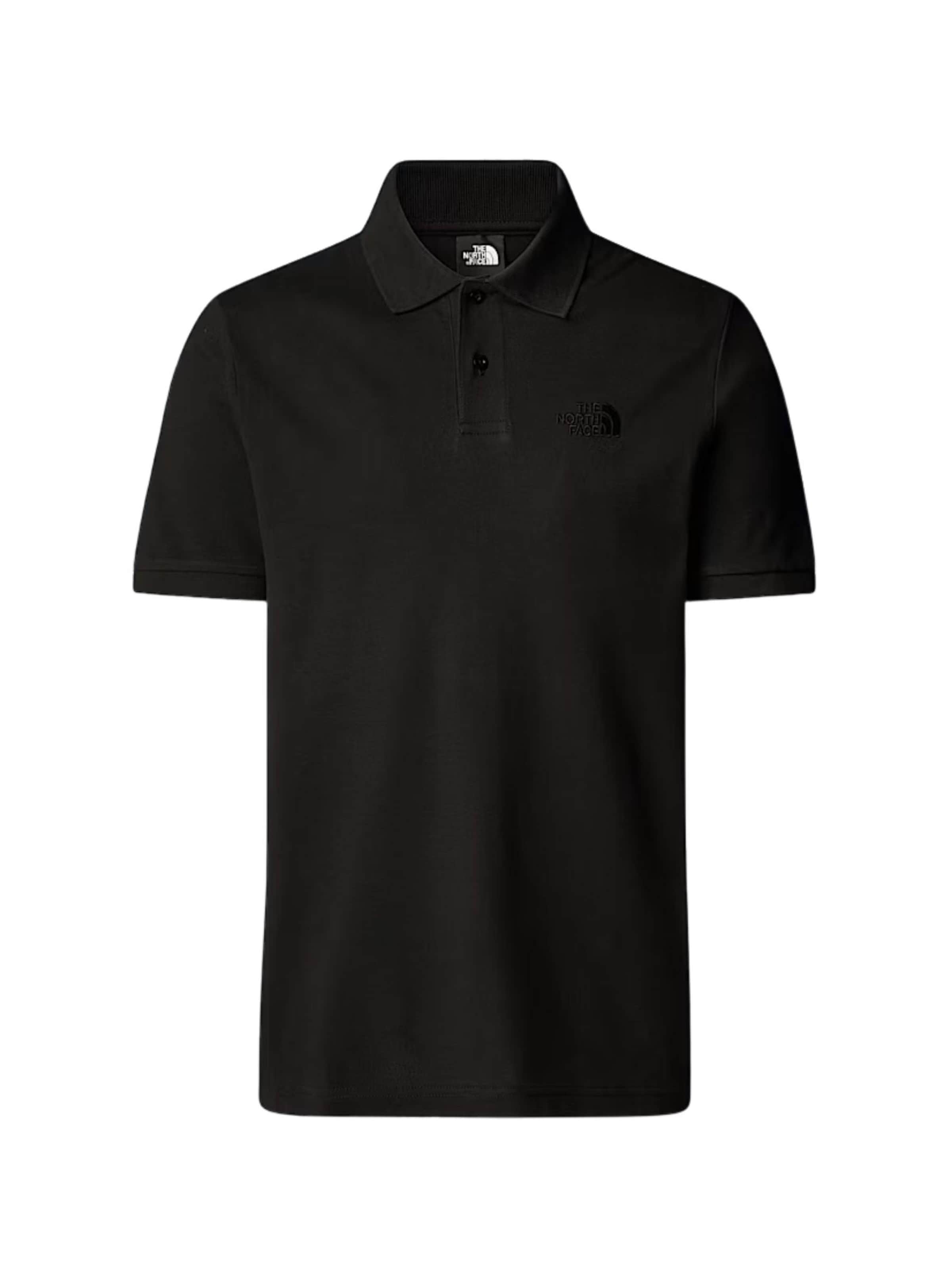 THE NORTH FACE - Camiseta 'THE NORTH FACE M ESS RG POLO TEE POLO' en negro: frente