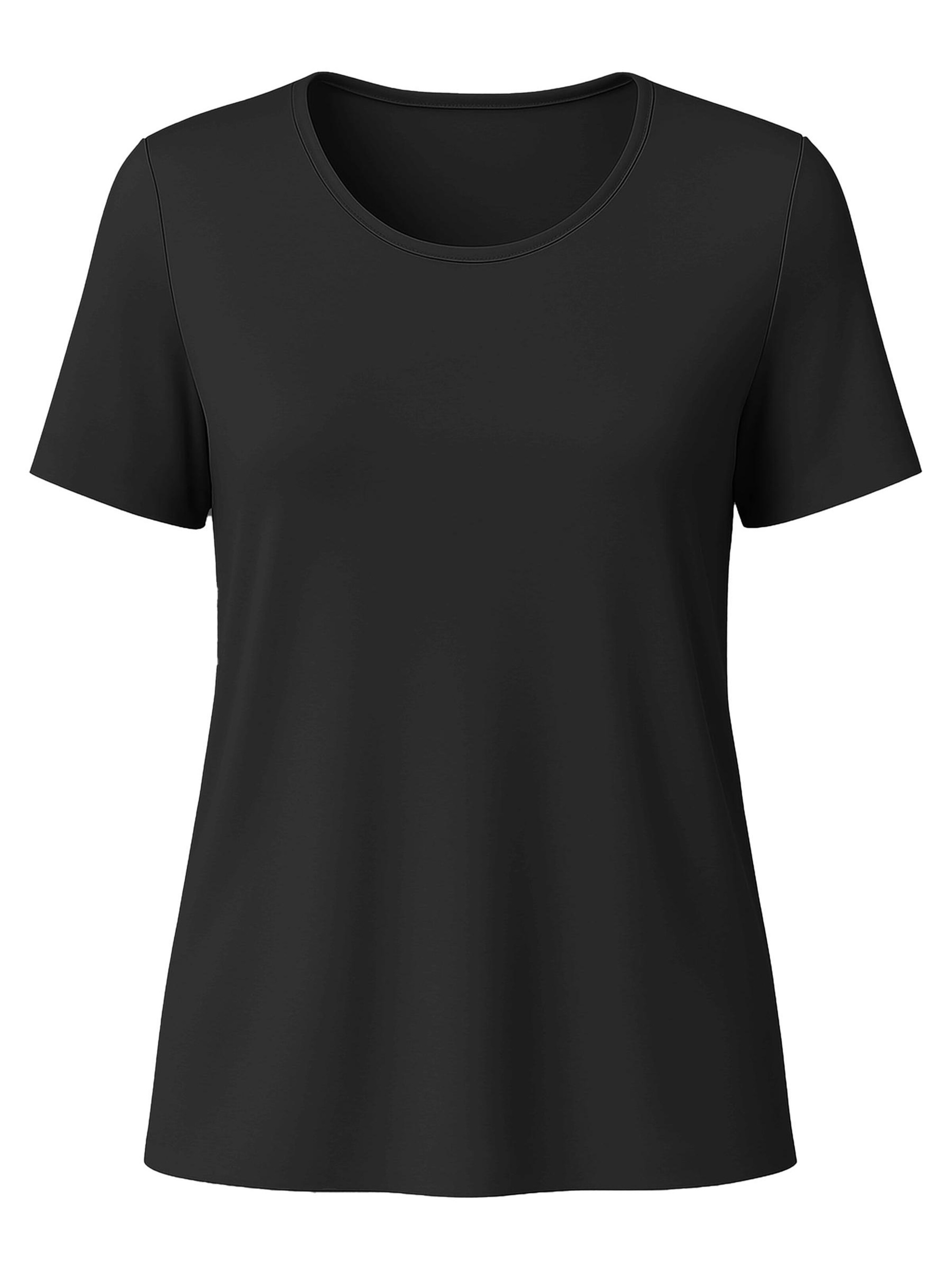 Vivisence Schlafshirt '2201'‌‌ in Schwarz: Vorderseite