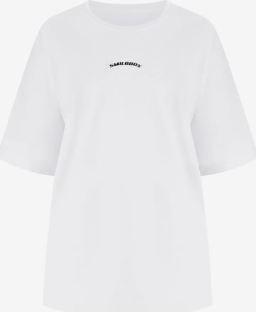 Smilodox Oversized Shirt 'Benetta' in White: front