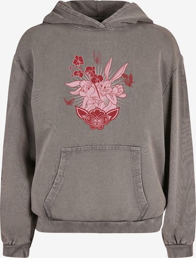 ABSOLUTE CULT Sweatshirt 'Looney Tunes - Bunny' in taupe / rosa / rot, Produktansicht