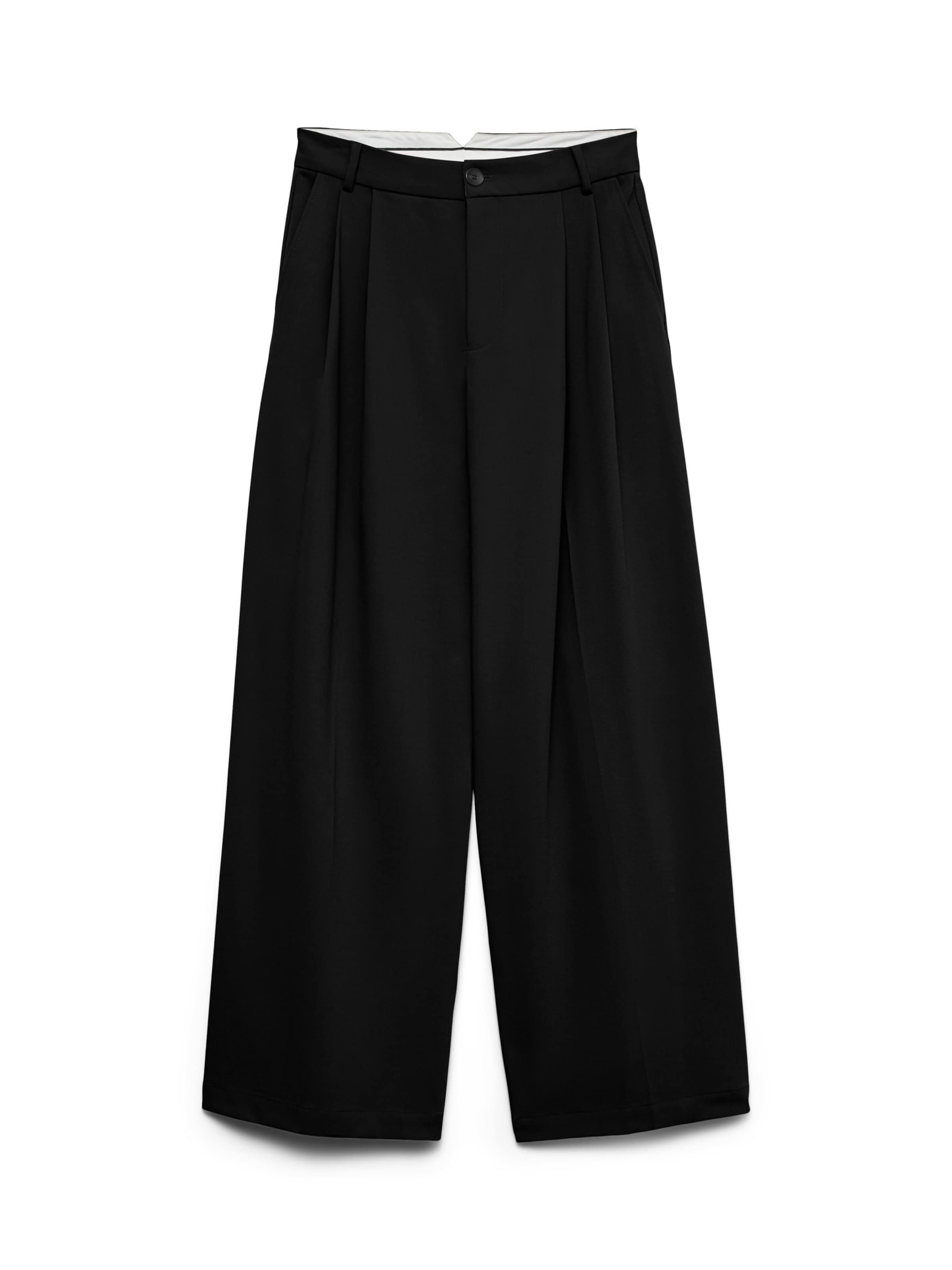 Pantaloni con pieghe 'VMStella' di VERO MODA in nero: frontale