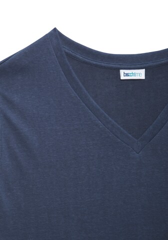 BEACH TIME Shirt in Blue