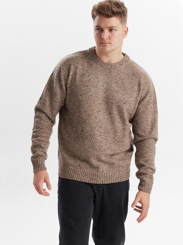 Dxnmxrk Pullover 'DxFolkvar' in Braun: Vorderseite