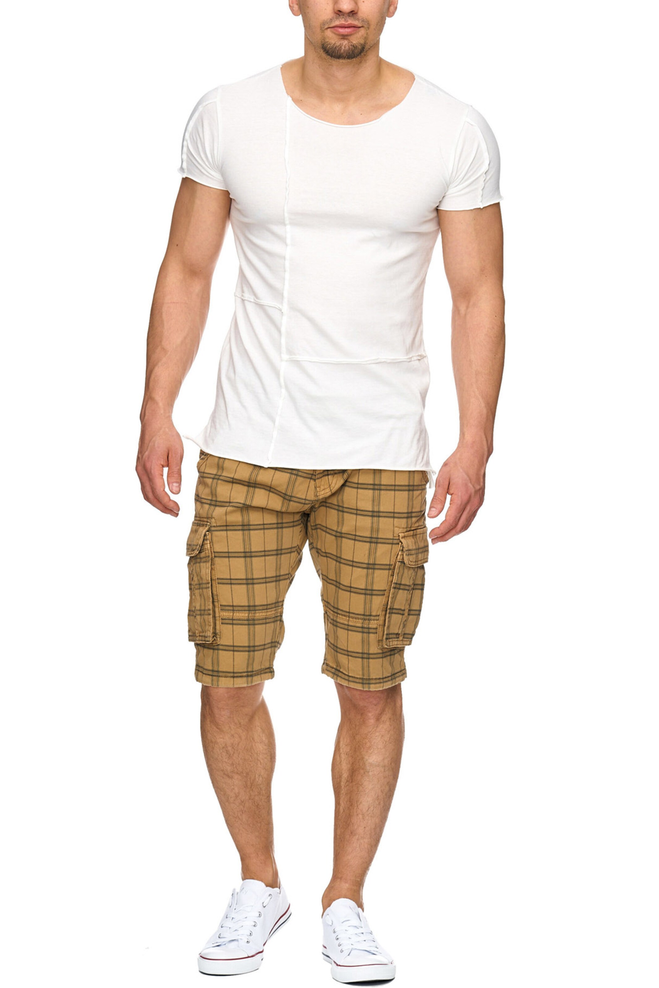 INDICODE JEANS Regular Cargo in Gelb