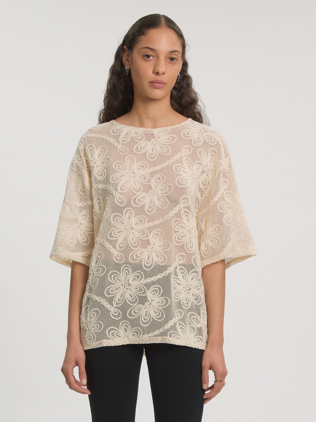 EDITED Shirt 'Xally' Beige