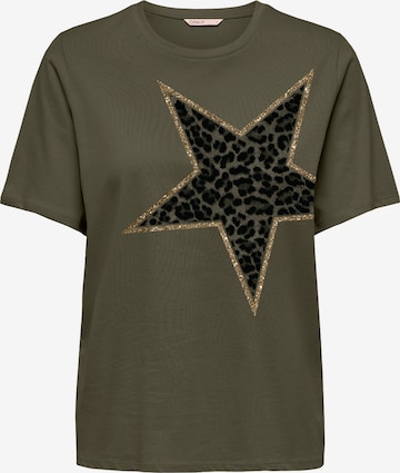 ONLY Тениска 'ONLKITA' в зелено: отпред