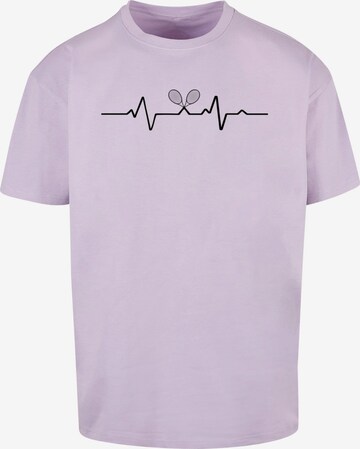 Merchcode Shirt 'Tennis Beats' in Purple: front