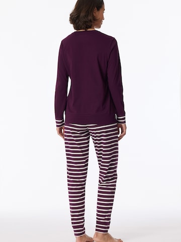 SCHIESSER Pajama ' Casual Essentials ' in Purple