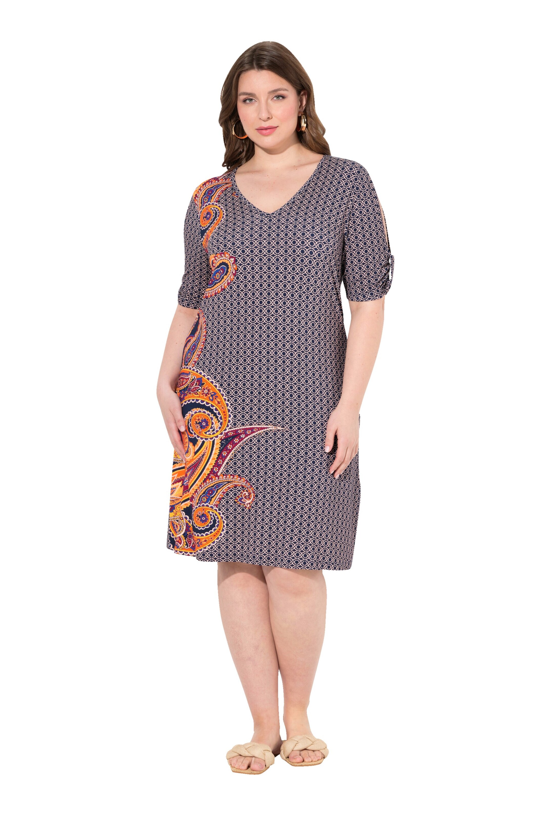 Ulla Popken Jurk in Lila: voorkant