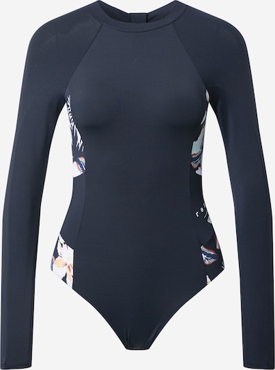 ROXY Maillot de bain sport en azur / jaune pastel / anthracite / blanc, Vue avec produit