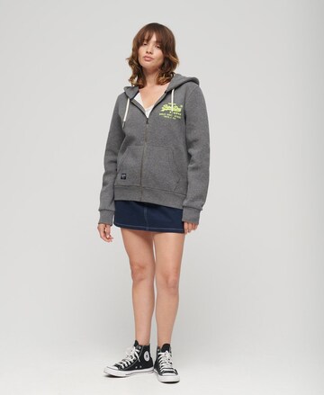 Superdry Zip-Up Hoodie in Grey