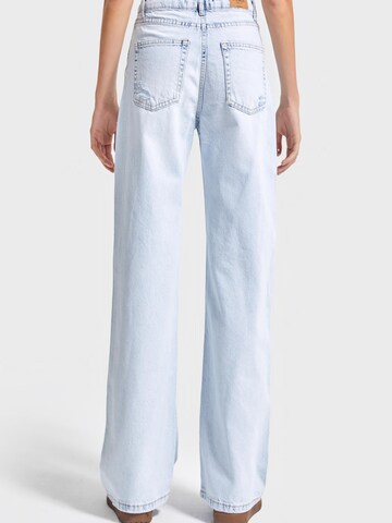 IT'S BASIC Regular Jeans 'Straight High Rise Jeans' in Blauw