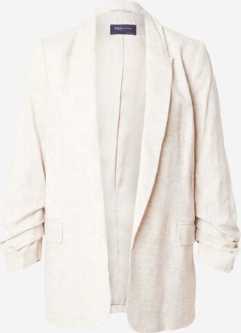 Blazer Marks & Spencer en blanc : devant