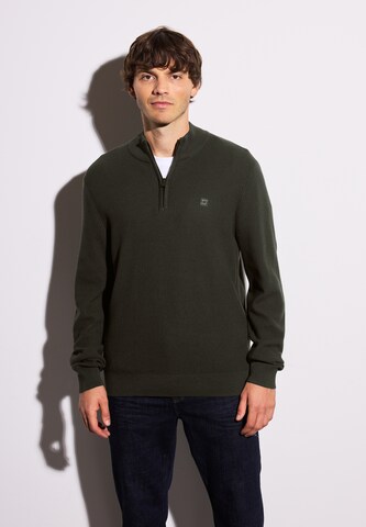 Street One MEN Pullover in Grün: Vorderseite