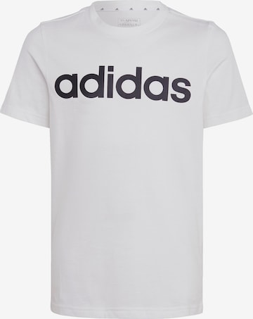 ADIDAS SPORTSWEAR - Camisa funcionais 'Essentials Linear Logo ' em branco
