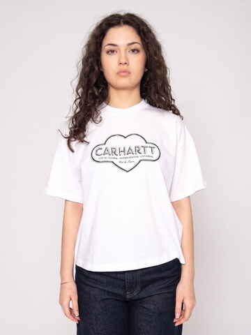 Maglietta 'W' S/S Cloud Heart T-Shirt White' di Carhartt WIP in bianco