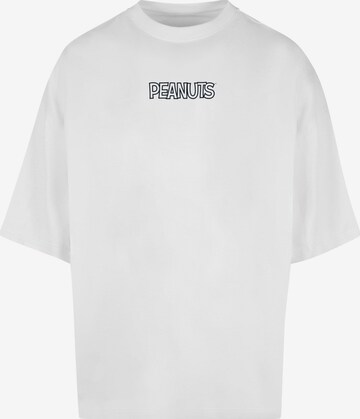 Merchcode Shirt 'Peanuts - Charlie' in White: front